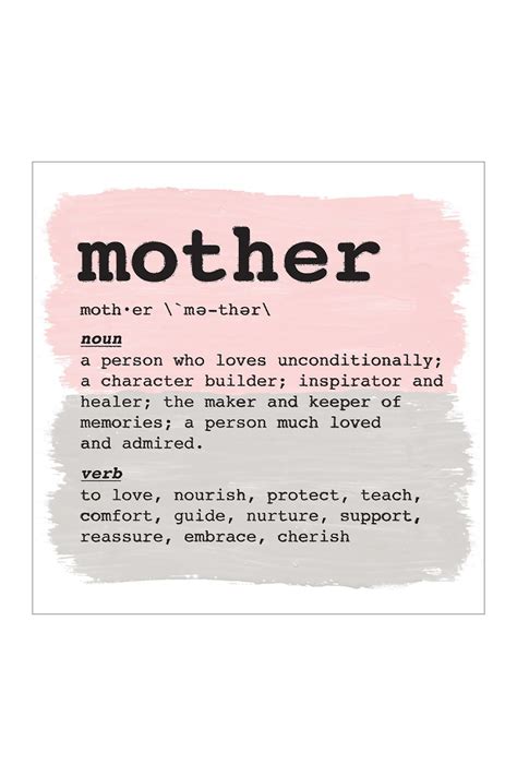 show your mom what she means to you with this mother definition canvas art piece mother
