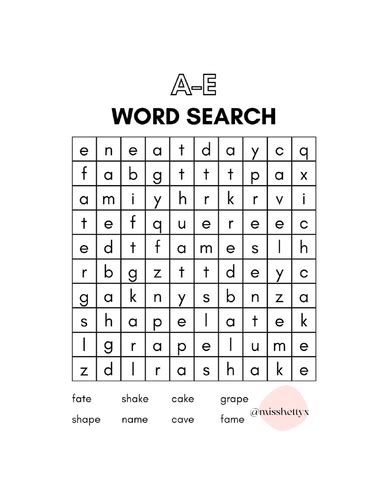 Split Digraph Phonics Wordsearches Teaching Resources