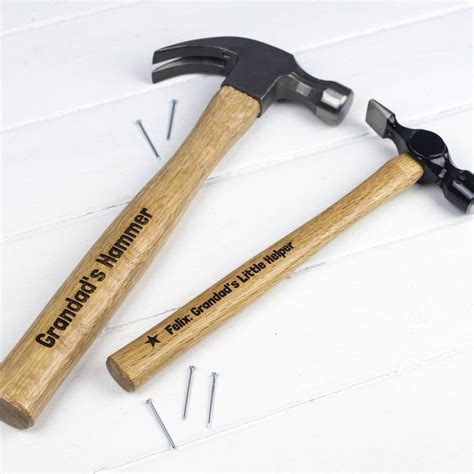Big And Little Personalised Hammer Set By Signs For Life