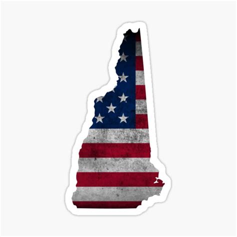 New Hampshire 603 Usa Flag Design Sticker For Sale By Designsbycollin