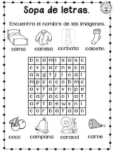 Cuadernillo Para Primer Grado Sopa De Letras Dificil Sopa De Letras