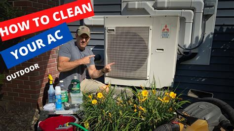 How To Clean You Outdoor Ac Mitsubishi Ductless Youtube