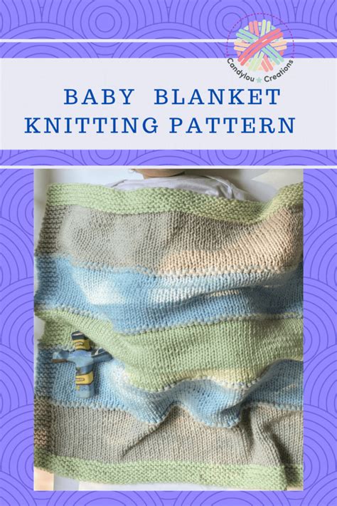 Knitting Plaid Baby Blanket Free Pattern Candyloucreations Blog
