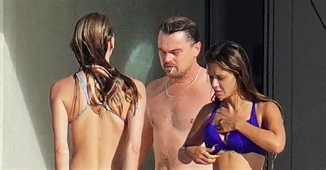 Shirtless Leonardo Dicaprio Kicks Off With Bikini Clad Women Amid
