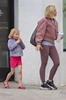 Kristen Bell Out with Her Daughter Leaves a Pilates Session in Los ...
