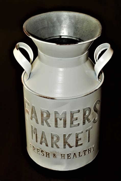 White Vintage Milk Can Free Stock Photo Public Domain Pictures