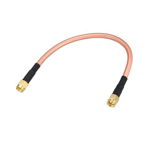 Low Loss Rf Coaxial Cable Connection Coax Wire Rg 142 Sma Male To Sma