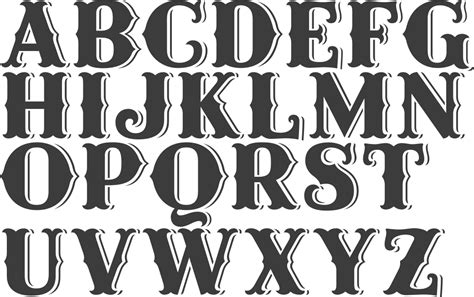 Western Alphabet Clipart Wild West Letters Clipart Scrapbooking My