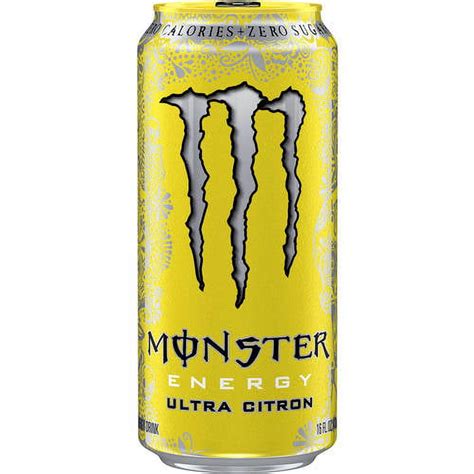 Monster Ultra Citron Energy Drink 16 Fl Oz