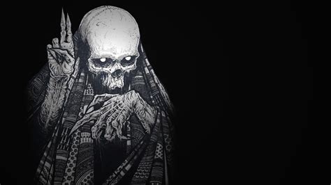 Dark Skull Creepy Wallpaper Обои с черепом Картинки с черепами Обои