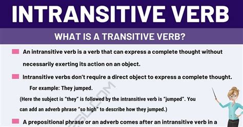 Intransitive Verb Definition Types And Useful Examples Of Intransitive Verbs