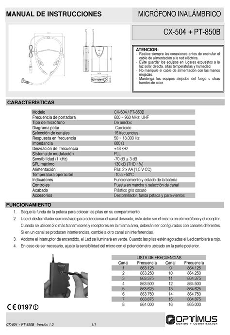 Optimus Cx 504 Instruction Manual Pdf Download Manualslib