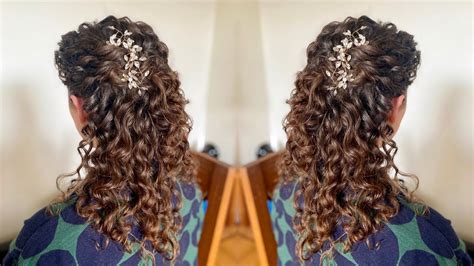 Half Up Curly Hairstyles For Wedding