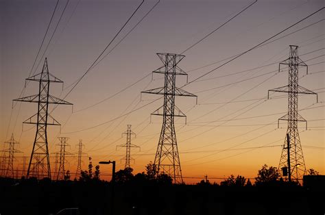 Free Images Sunset Mast Electricity Energy Toronto Power Lines