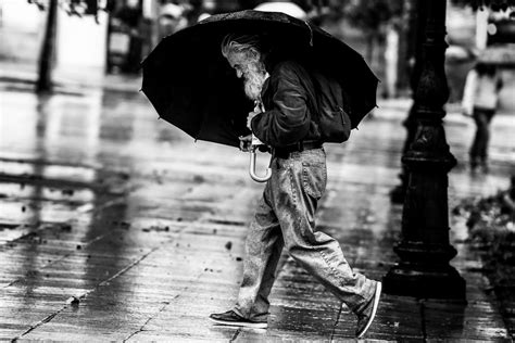 Man With Umbrella Exibart Street