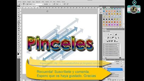 Tutorial Photoshop Cs5 Fácil Y Rápido 4º Textos Pinceles Y Dar