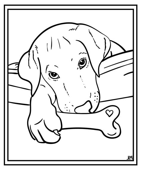 Hipótesis Leve Peladura Dog Coloring Printable Juicio Oscuro Creer