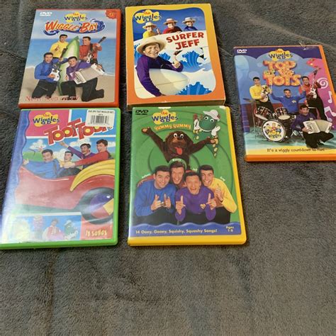 The Wiggles Dvd Lot Of 5 Surfer Jeff Wiggle Grelly Usa
