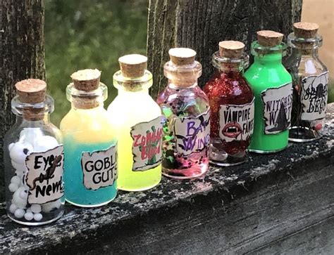 Magic Potion Set Potions For Kids Halloween Apothecary Etsy
