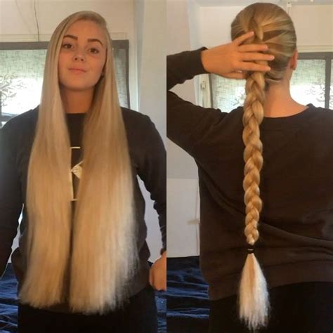 Video Swedish Blonde Braids Long Hair Styles Blonde Braids Hip Length Hair