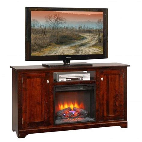 Only 30% down on orders over $3,000 & flat rate shipping! Latimer 61" Electric Fireplace TV Stand from DutchCrafters ...