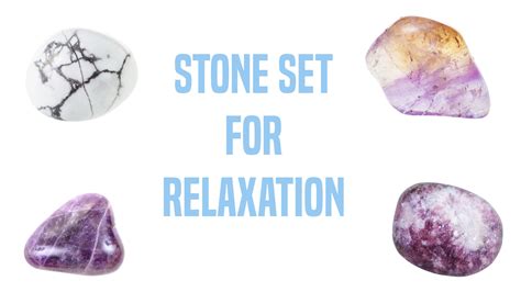 Relaxation Reduce Stress And Anxiety Gemstone Pocket Stone Set Crystal