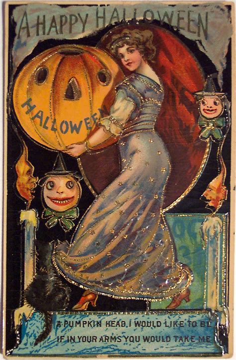 Vintage Halloween Greeting Card Vintage Halloween Pinterest