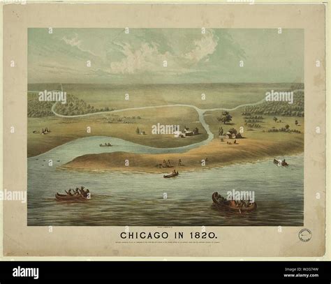 Chicago In 1820 Stock Photo Alamy