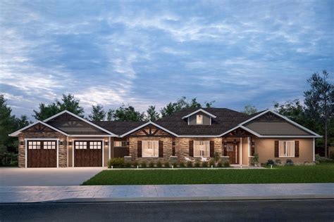 Plan 420003wnt Craftsman Ranch House Plan With Open Concept Living