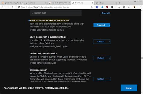 Microsoft Adds Chrome Themes Support To New Edge Browser