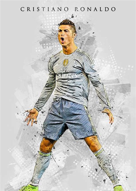 Cristiano Ronaldo Poster Cr7 Real Madrid Football Player Etsy