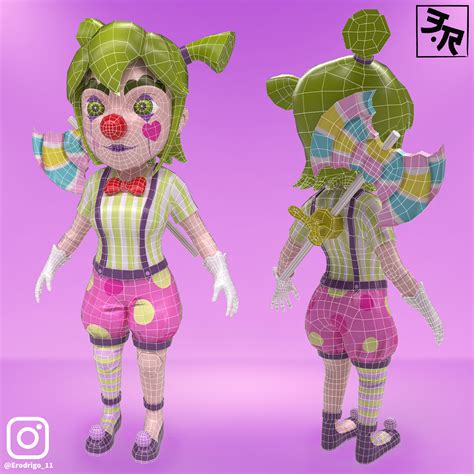 Erodrigo 11 Clown Girl Character Designer