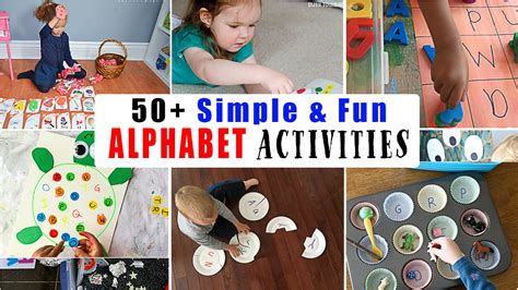 50 Easy Alphabet Activities For Preschoolers Happy Toddler Playtime