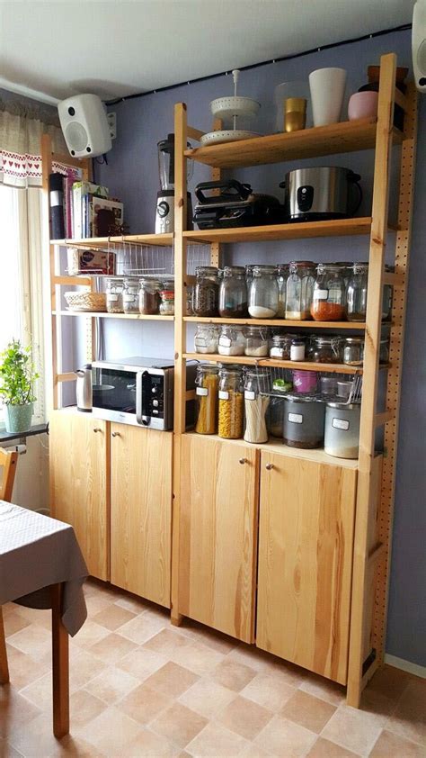 Some corner shelves need to be anchored to a wall, but if you don't do it right, you damage the wall. Perfect pantry shelving ideas diy made easy | Kitchen pantry cabinet ikea, Freestanding kitchen ...