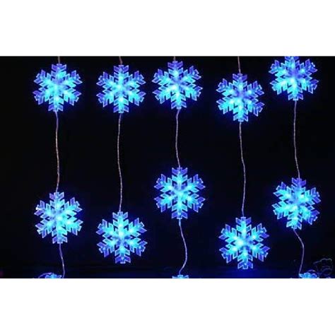 Christmas Concepts 105 Blue Led 15 Piece Snowflake Curtain Lights 2m