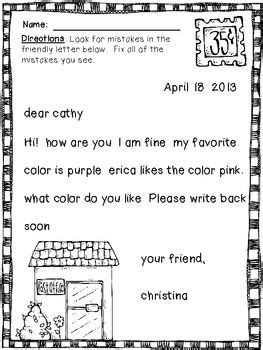 4 ideas were expressed in a clear and organized fashion. Friendly Letter Writing {everything you need!} | Writing lessons, First grade writing, Teaching ...