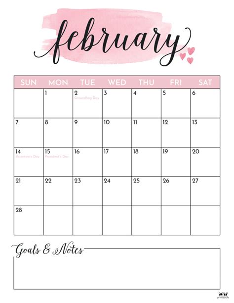 February 2021 Calendar Printable Pinterest Free Printable 2021