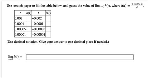 Answered: Evaluate the limit numerically or state… | bartleby