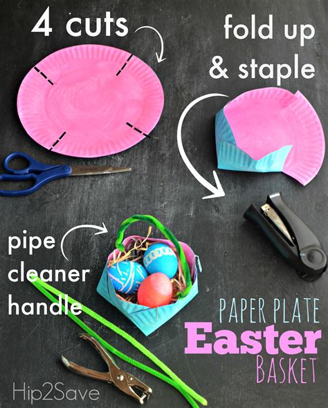 Homemade Paper Plate Easter Basket Fun Kids Craft