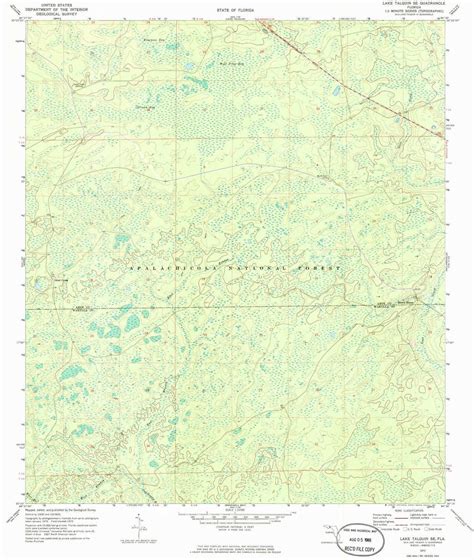 Yellowmaps Lake Talquin Se Fl Topo Map 124000 Scale 75
