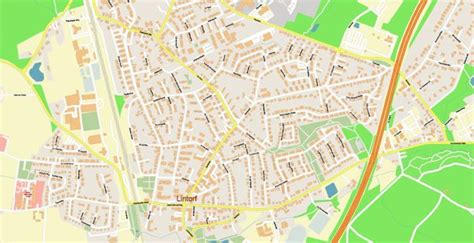 Dusseldorf Germany Map Vector Exact High Detailed City Plan Editable
