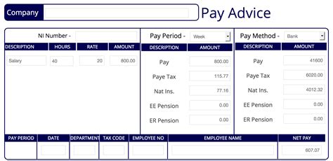 Standard A1 A2 And A3 Payslips Made Easy Make Payslip Wageslip