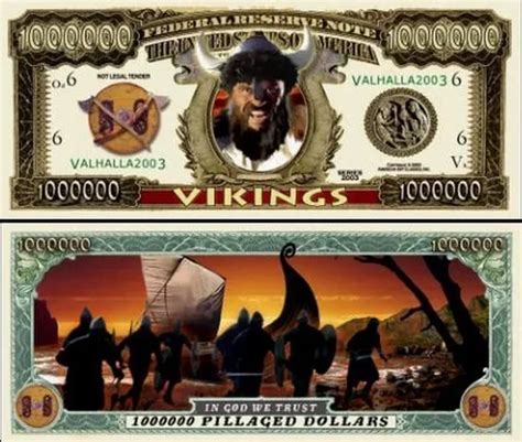 Vikings Ticket Million Dollar Us Collection History Warrior Drakkar