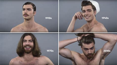 See 100 Years Of Male Beauty Evolution In 72 Seconds Male Beauty