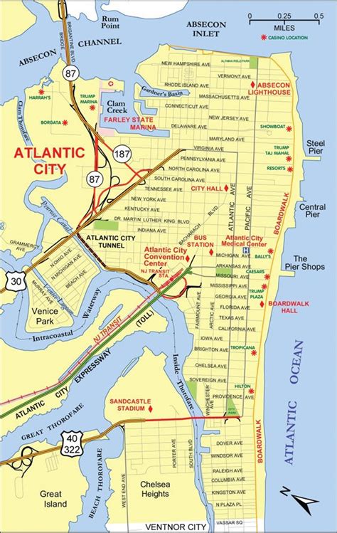 Large Atlantic City Maps For Free Download And Print High Resolution