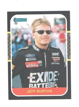 We did not find results for: Free: Jeff Burton #119 Donruss Panini Nascar Racing Collectible Card 2020 Black Parallel ...