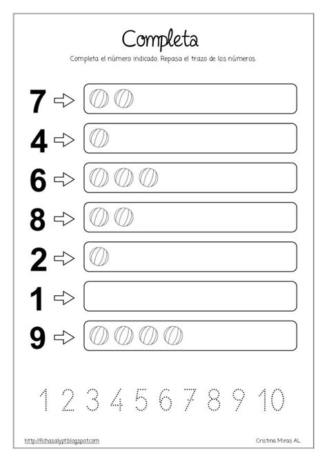 Fichas De Números Del 1 Al 10 Imagui