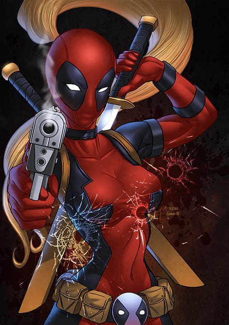 Lady Deadpool By Seane On Deviantart Lady Deadpool Deadpool Artwork