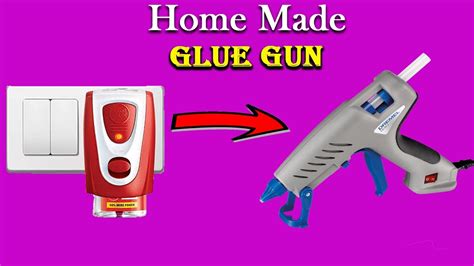 How To Make A Hot Glue Gun At Home Diy Glue Gun Using Mosquito Repellent Machine Youtube