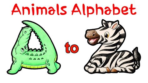 How To Draw Alphabet Animals At How To Draw